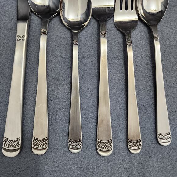 Stanley Roberts Stainless Steel Standard Set Flatware Sets  Stanley Roberts Flatware COVENTRY Stainless Steel Satin Discontinued 57 Pieces